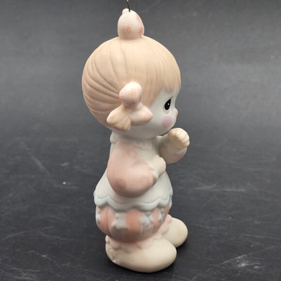 Precious Moments Girl with Goose Ornament Samuel Butcher 1987 - Picture 2 of 6